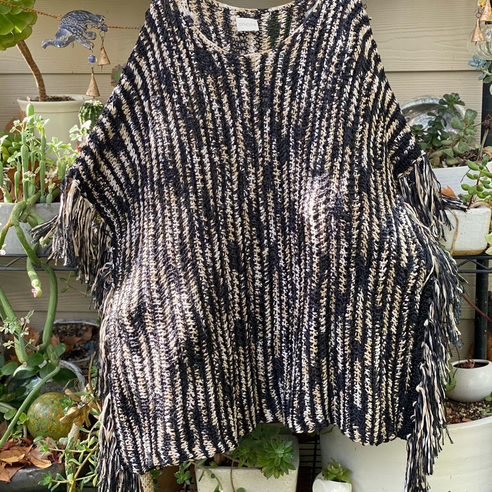 Chico’s Woven poncho
